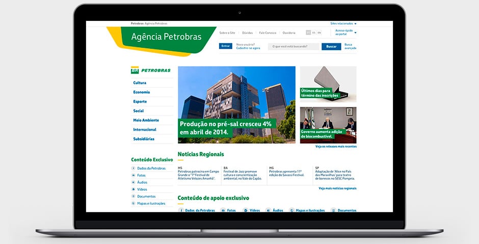 Imagem do site da Agência Petrobras