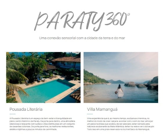 Landing Page Paraty 360º
