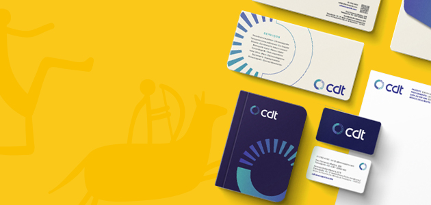Case de criação de logos para a clínica CDT, desenvolvido pela agência Aldeia Comunicação, localizada no Rio de Janeiro.