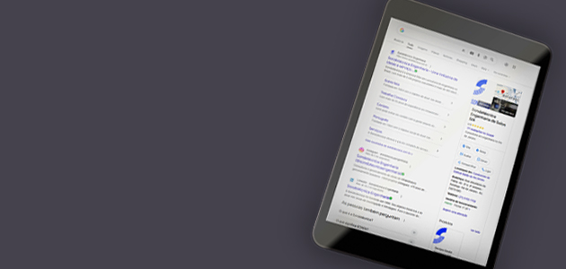 Interface da ferramenta de busca Google.